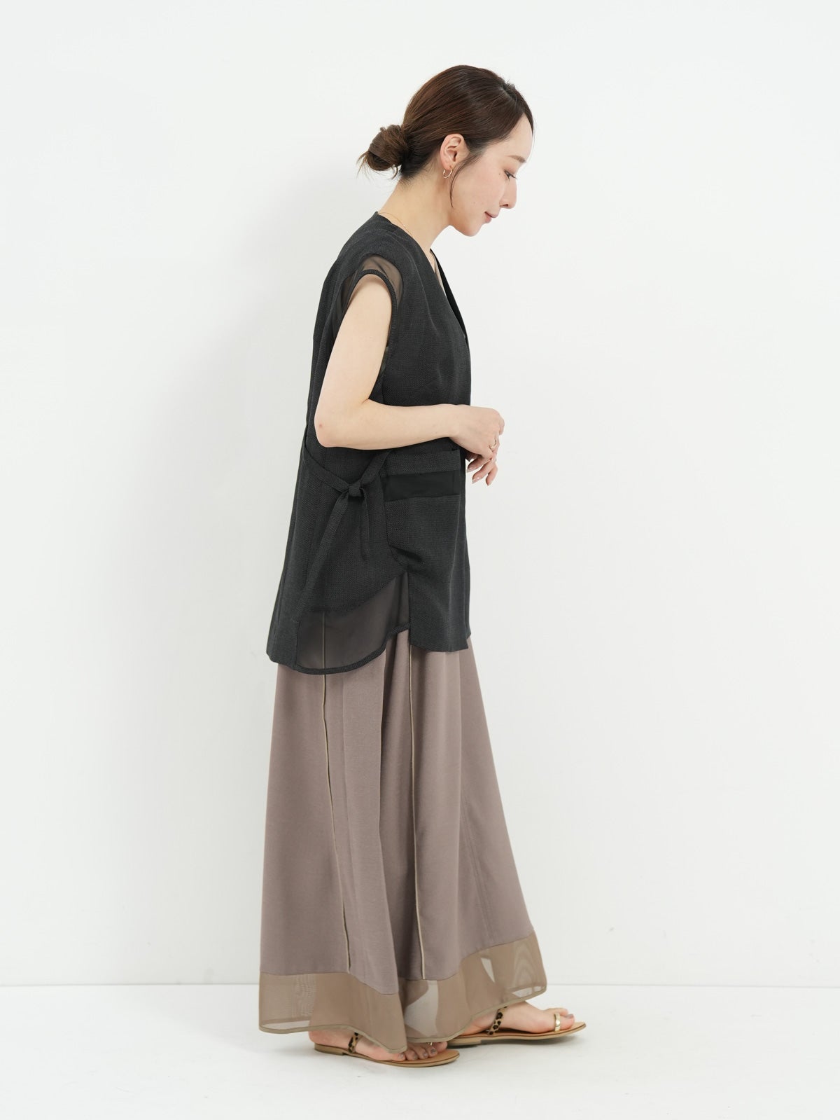 Lallia Mu ] リネンライクベスト | FUKAYA FASHION STORES ONLINE