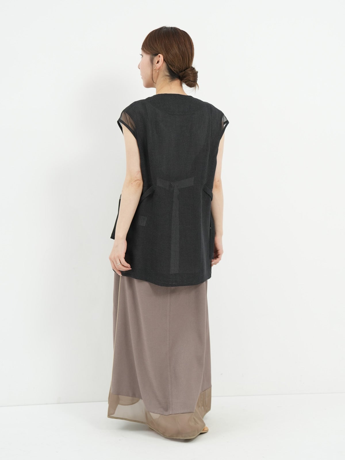 Lallia Mu ] リネンライクベスト | FUKAYA FASHION STORES ONLINE