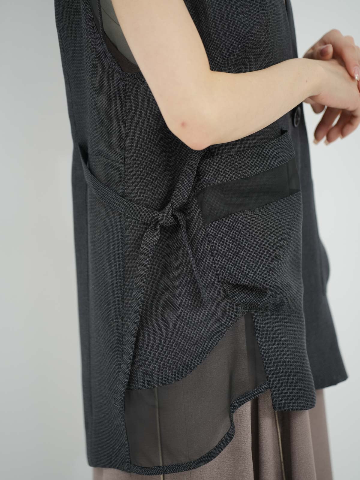 Lallia Mu ] リネンライクベスト | FUKAYA FASHION STORES ONLINE