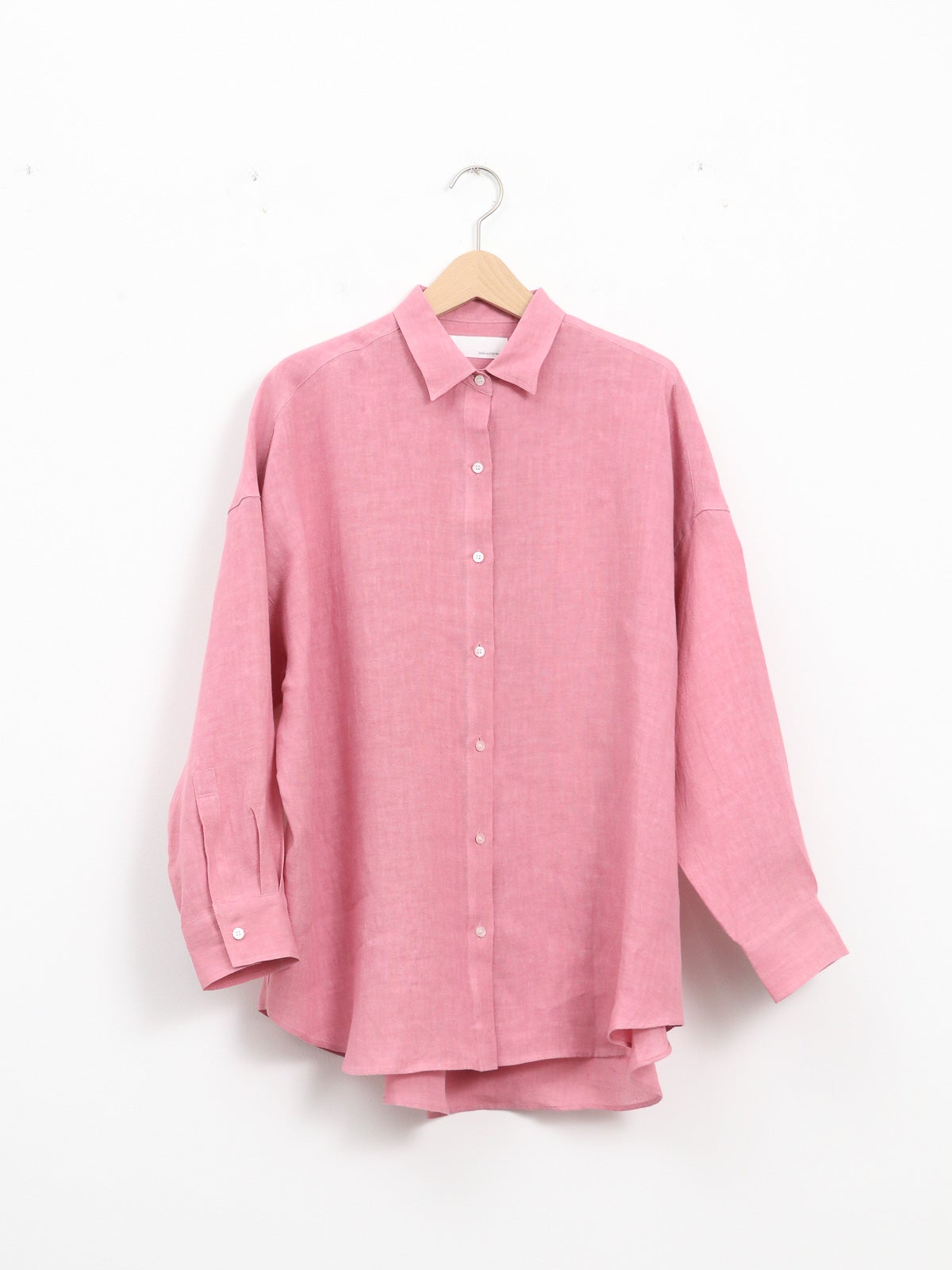 Smile and be happy ] リネンレギュラーカラーシャツ | FUKAYA FASHION
