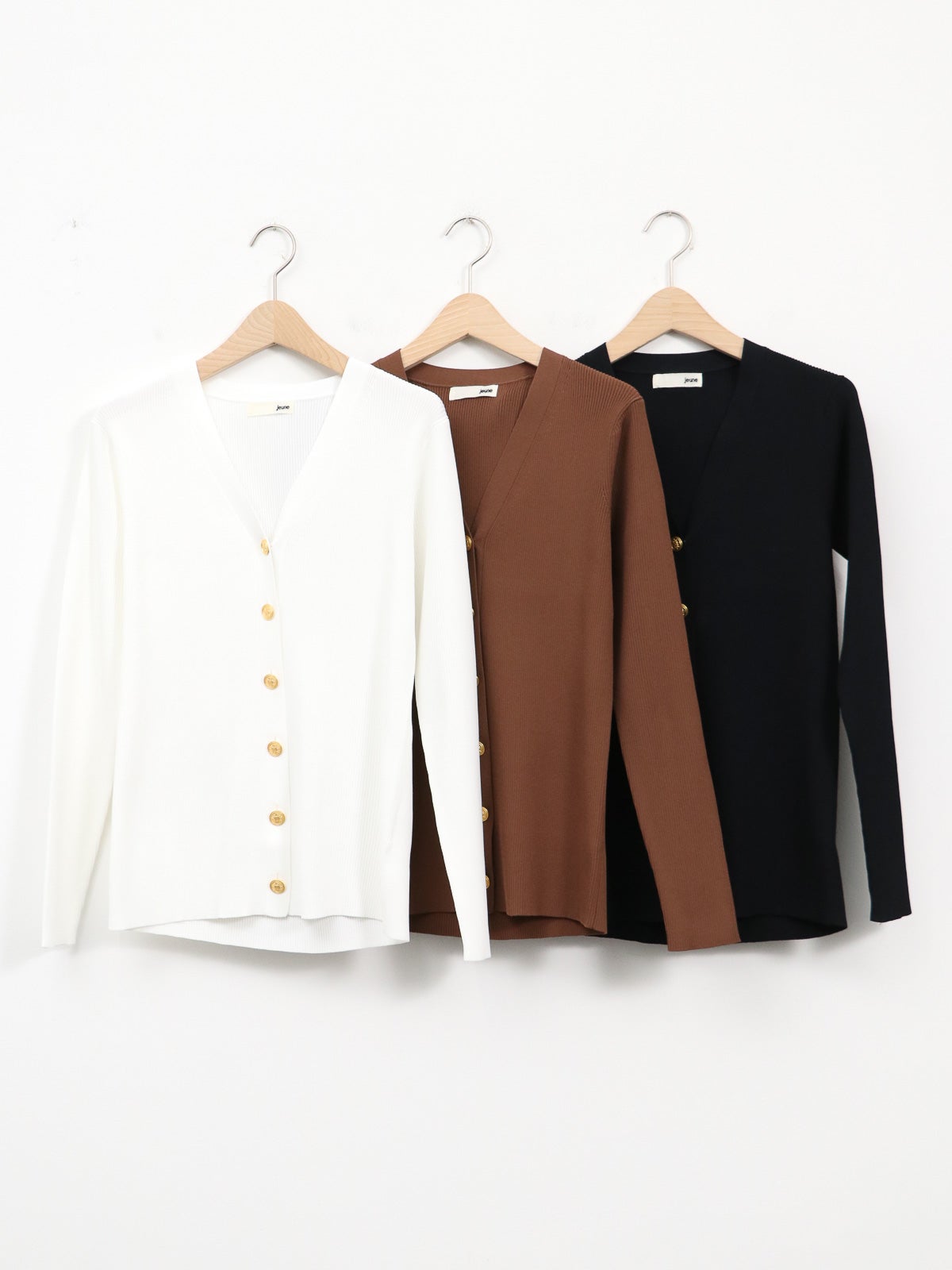 jeune ] 別注Vネックリブカーディガン | FUKAYA FASHION STORES ONLINE