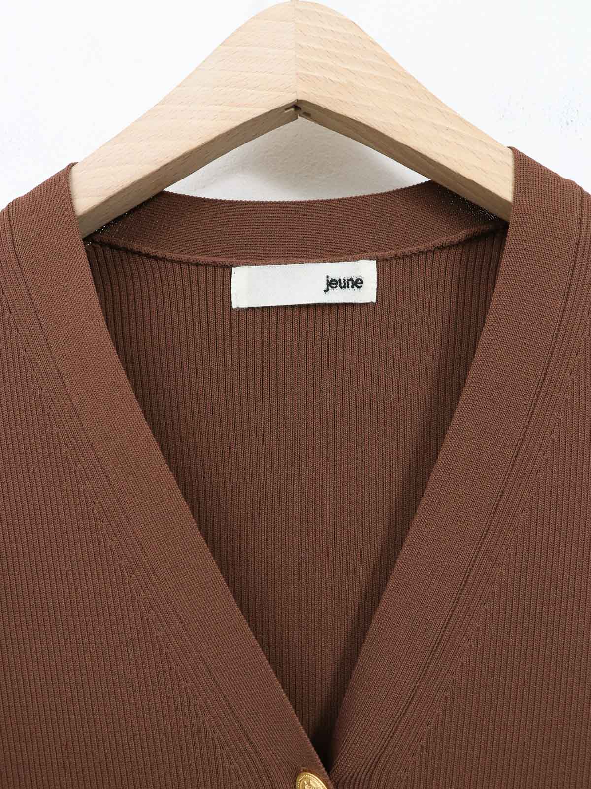 jeune ] 別注Vネックリブカーディガン | FUKAYA FASHION STORES ONLINE