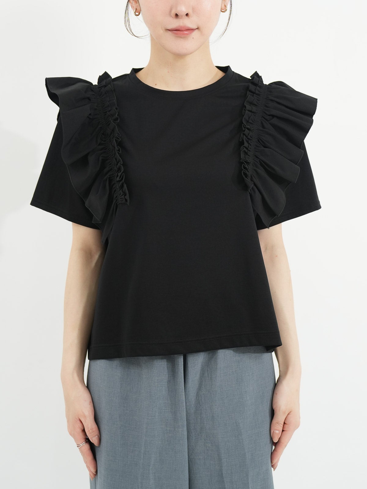 ATELIER SIX ] 異素材フリルプルオーバー | FUKAYA FASHION STORES ONLINE