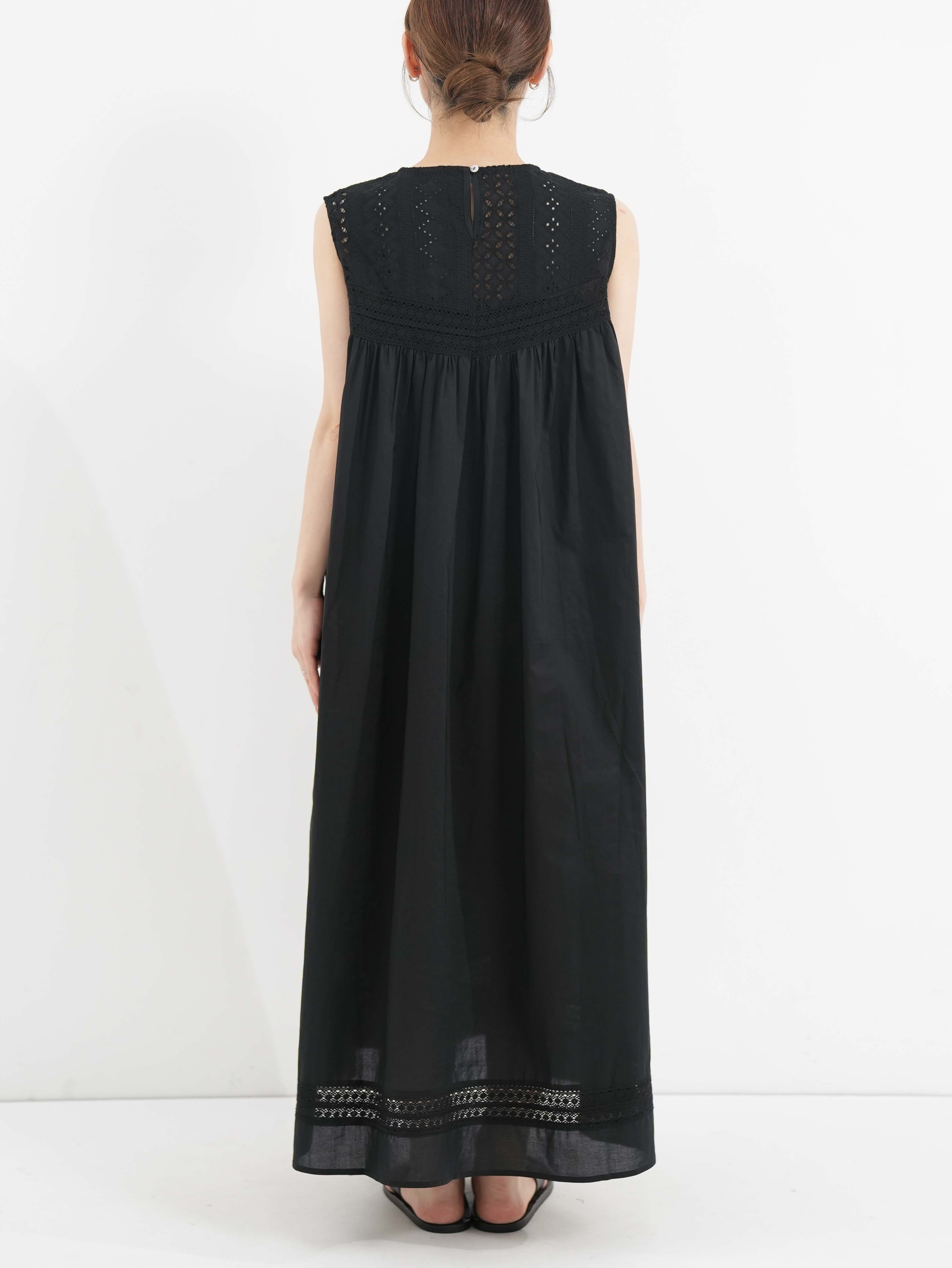 mao made ] ノースリーブレース切替ワンピース | FUKAYA FASHION