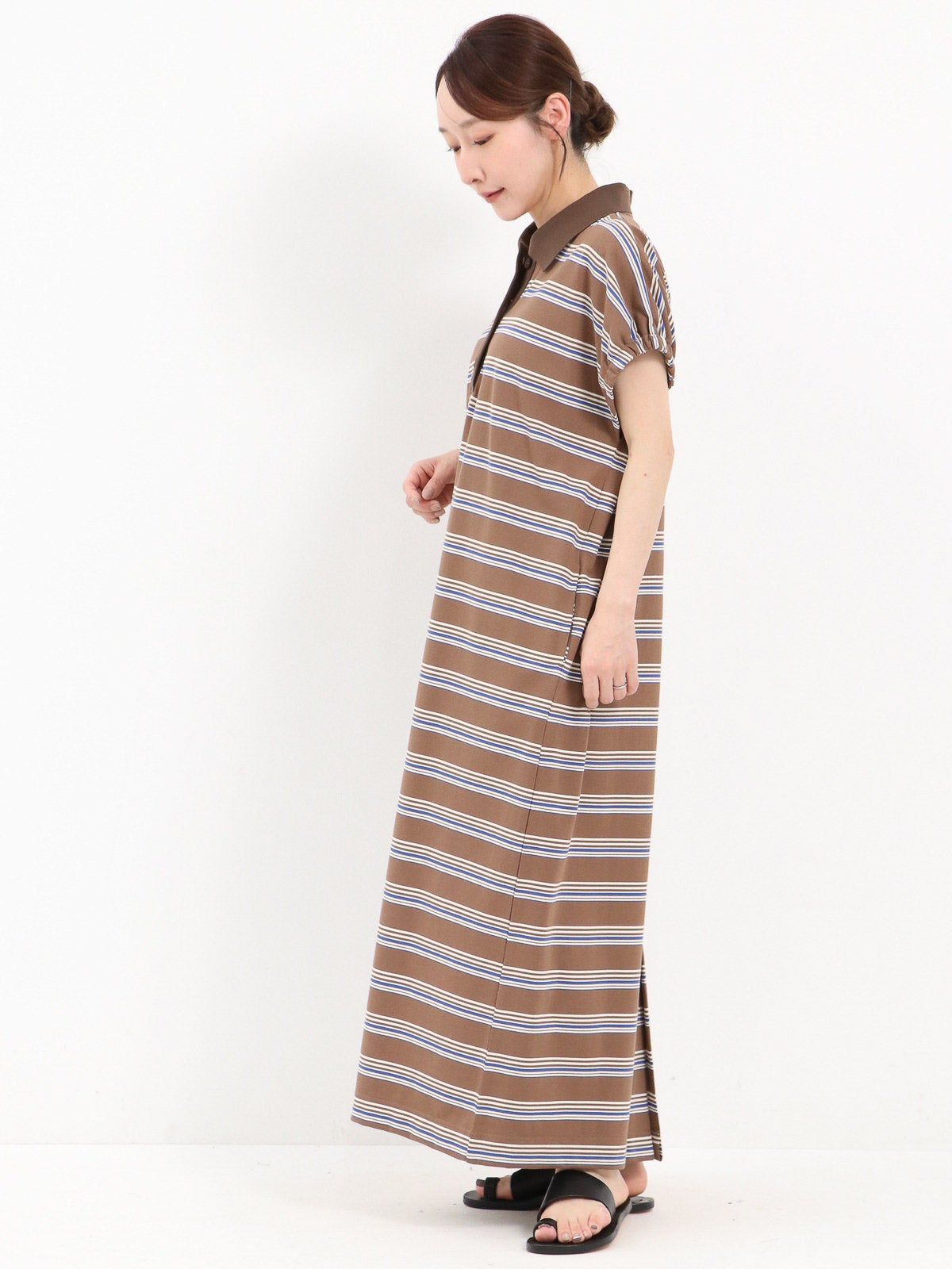 Audrey and John Wad ] 半袖ボーダーポロワンピース | FUKAYA FASHION