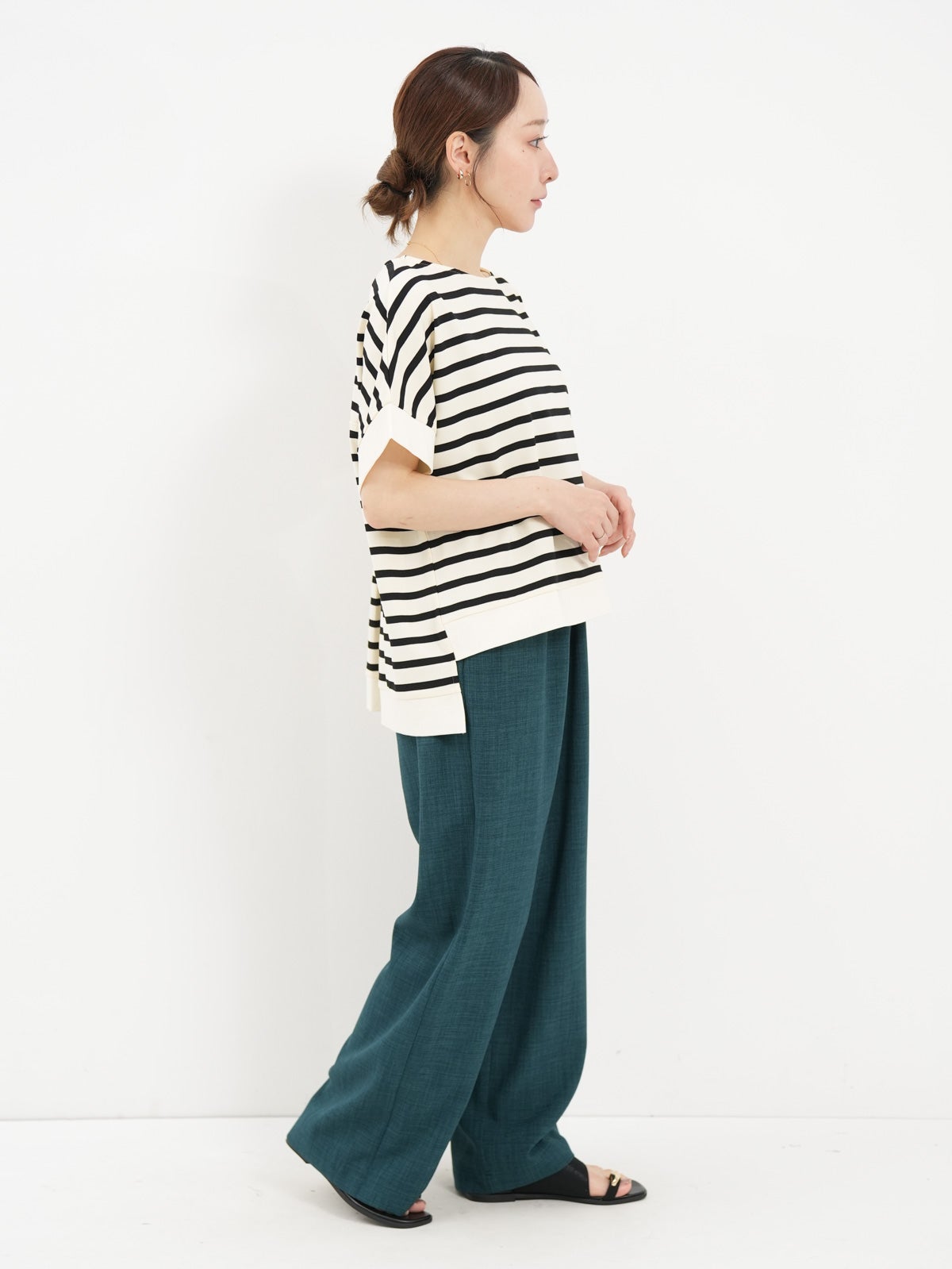 trois ] セミワイドパンツ | FUKAYA FASHION STORES ONLINE