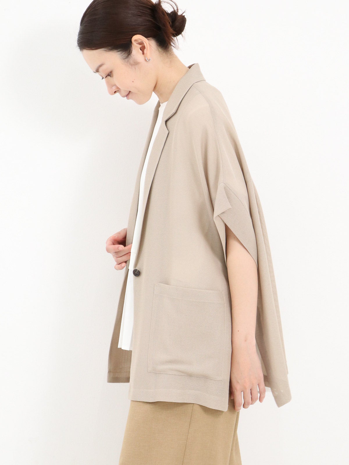【新品タグ付】Dignite collier メッシュハーフスリーブジャケット Dignite Collier ] メッシュハーフスリーブジャケット | FUKAYA