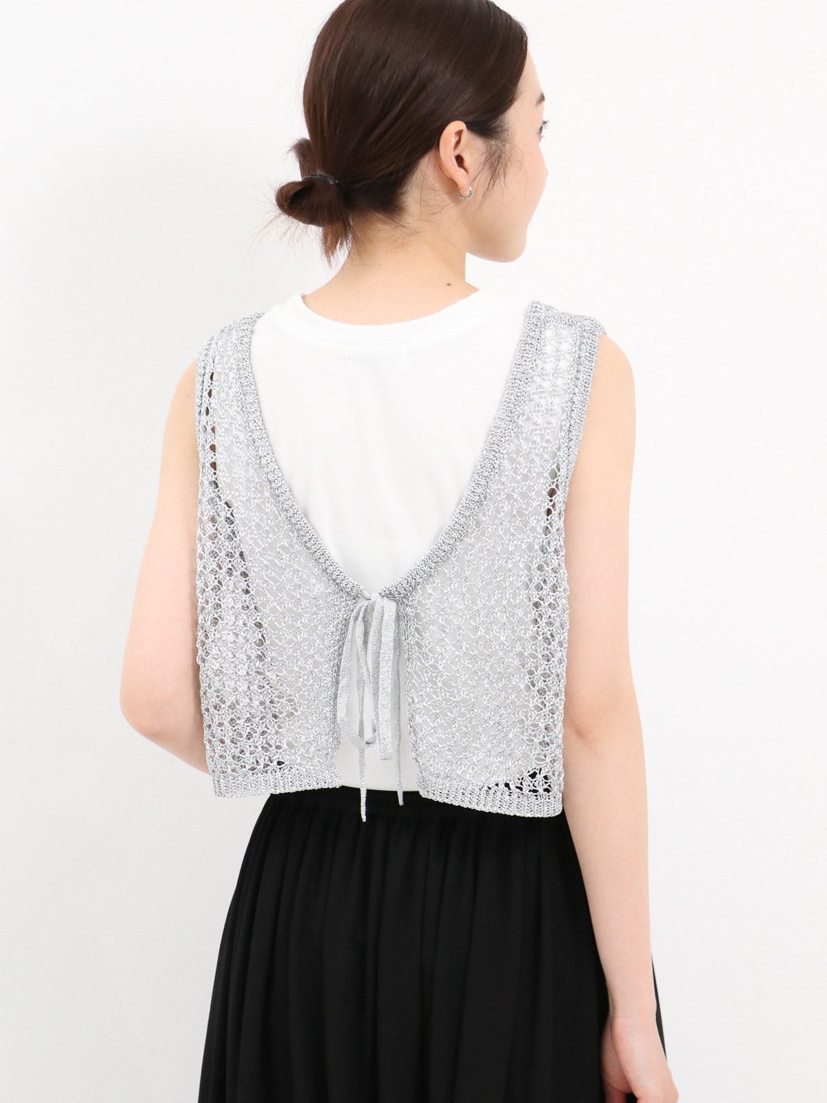 Dignite Collier ] メタリックメッシュビスチェ | FUKAYA FASHION