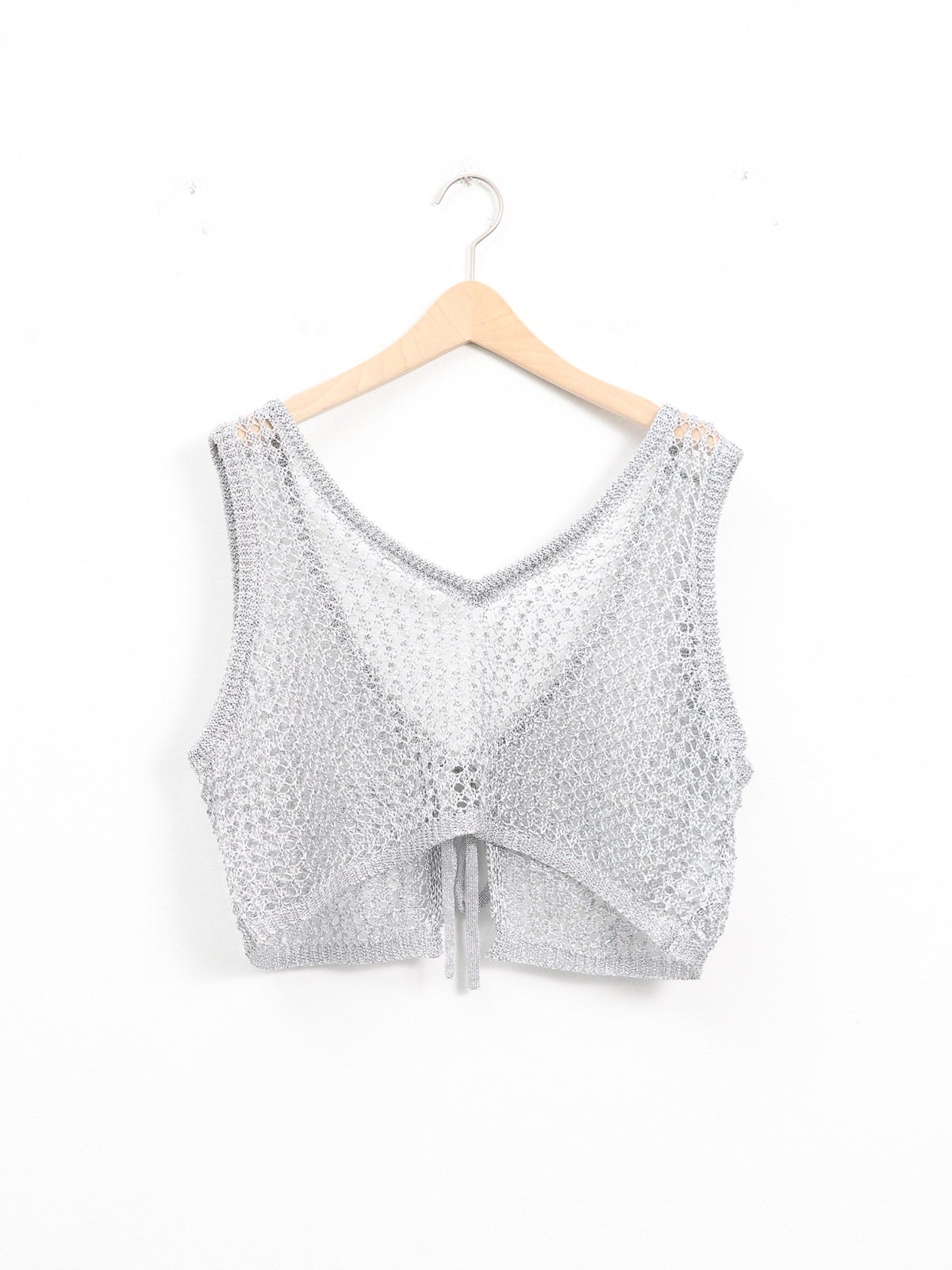 Dignite Collier ] メタリックメッシュビスチェ | FUKAYA FASHION