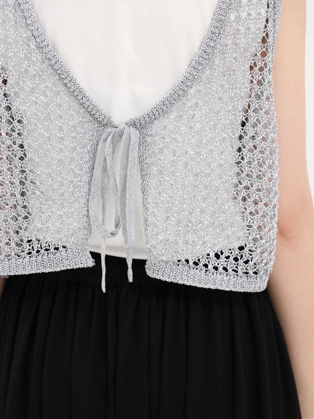 Dignite Collier ] メタリックメッシュビスチェ | FUKAYA FASHION