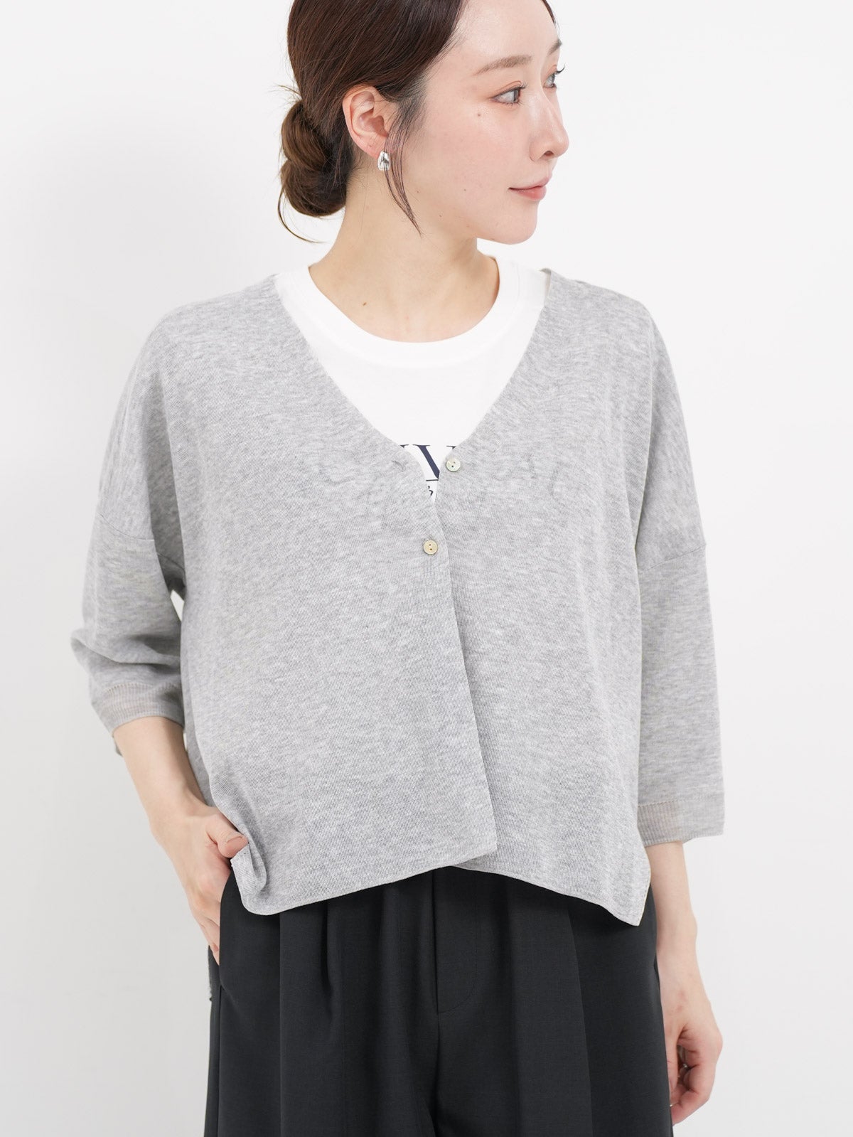 ATELIER SIX ] Vネックショートカーディガン | FUKAYA FASHION STORES