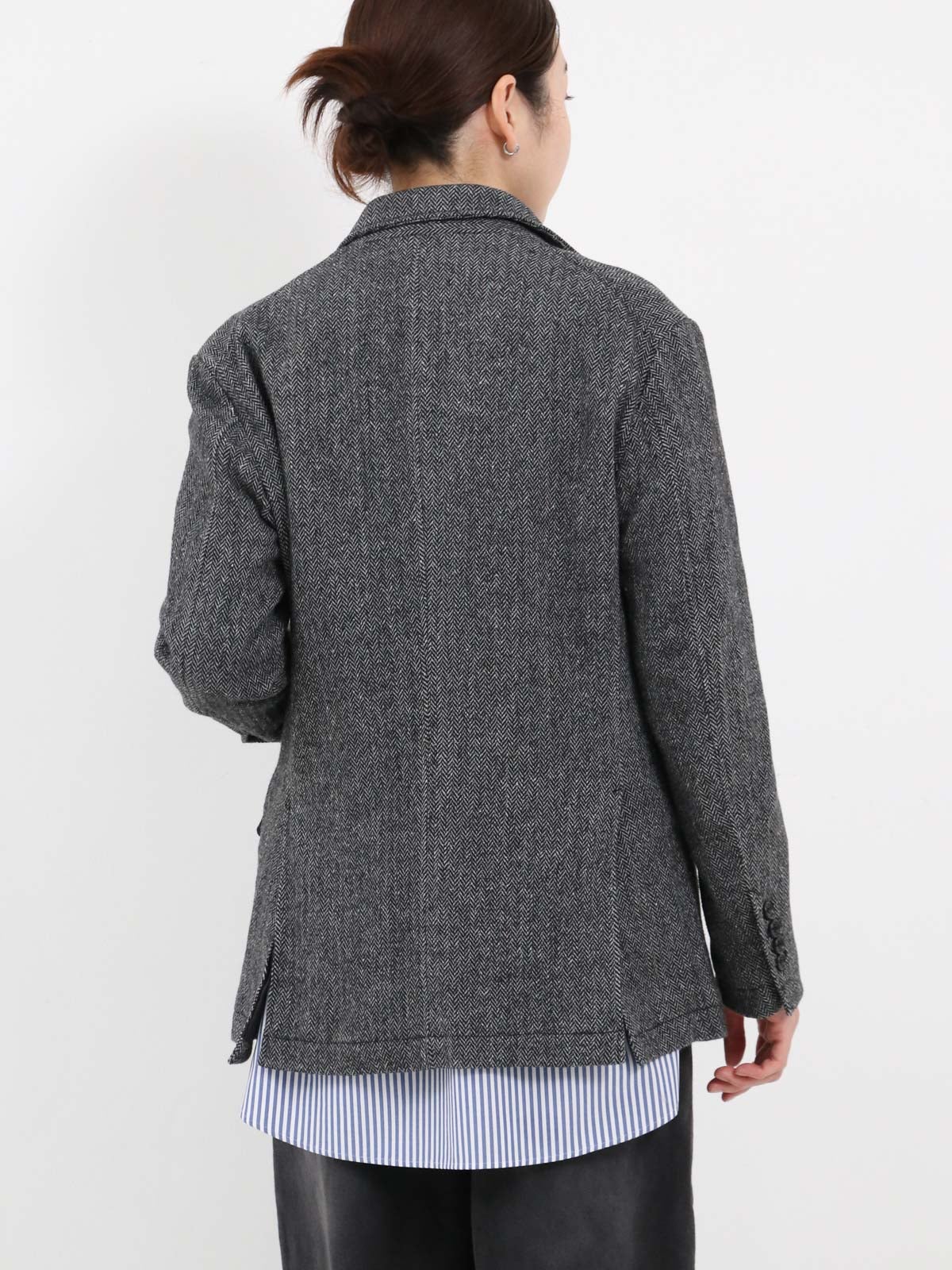 ENGINEERED GARMENTS ] Andover Jacket - Poly Wool Herringbone