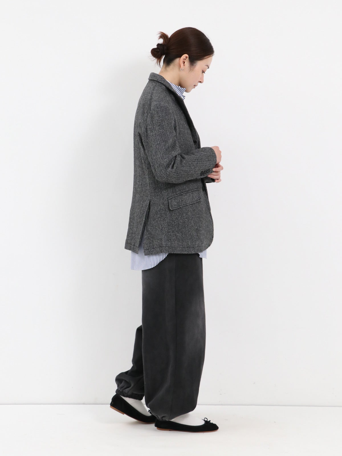 ENGINEERED GARMENTS ] Andover Jacket - Poly Wool Herringbone