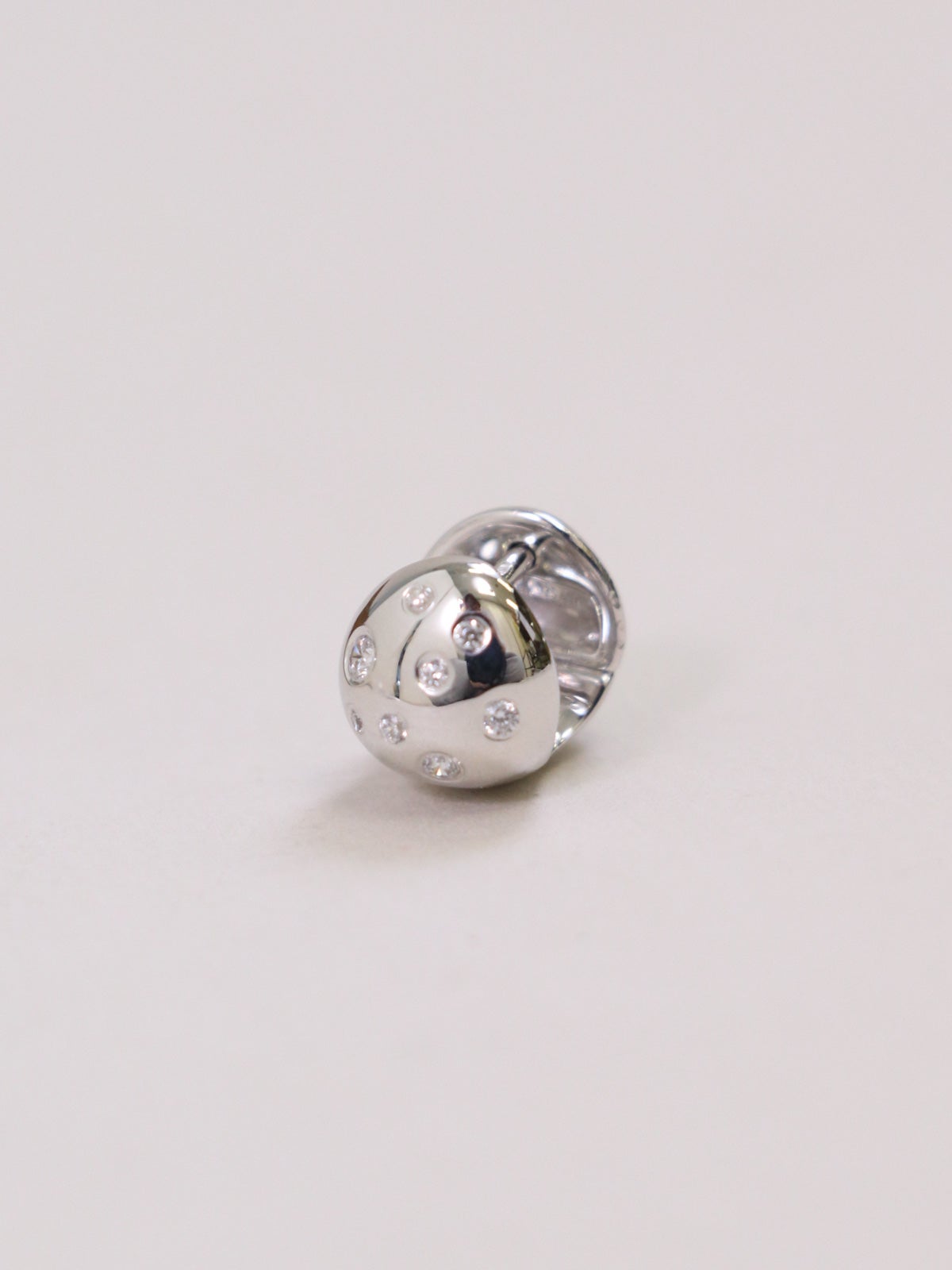 MARIA BLACK ] Flynn Popcorn Huggie Pierced Earring Pair- Silver