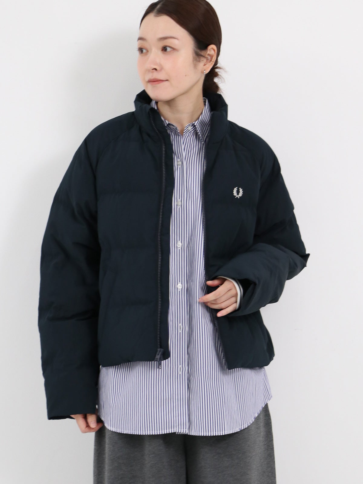 【FRED PERRY】アウタージャケット FRED PERRY ] Raglan Sleeve Padded Jacket / ラグランスリーブパ