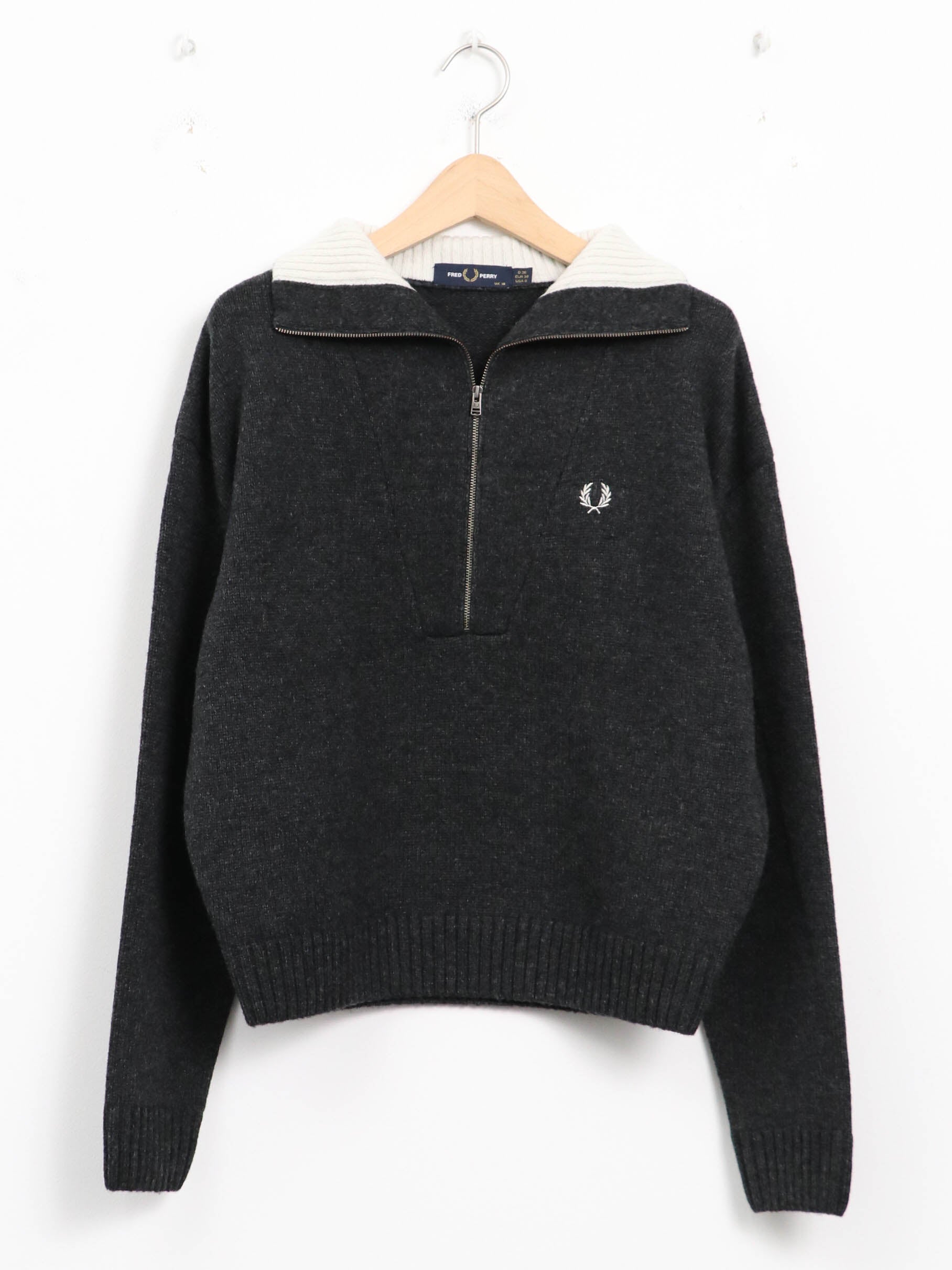 FRED PERRY ] Half Zip Jumper / ハーフジップニットプルオーバー